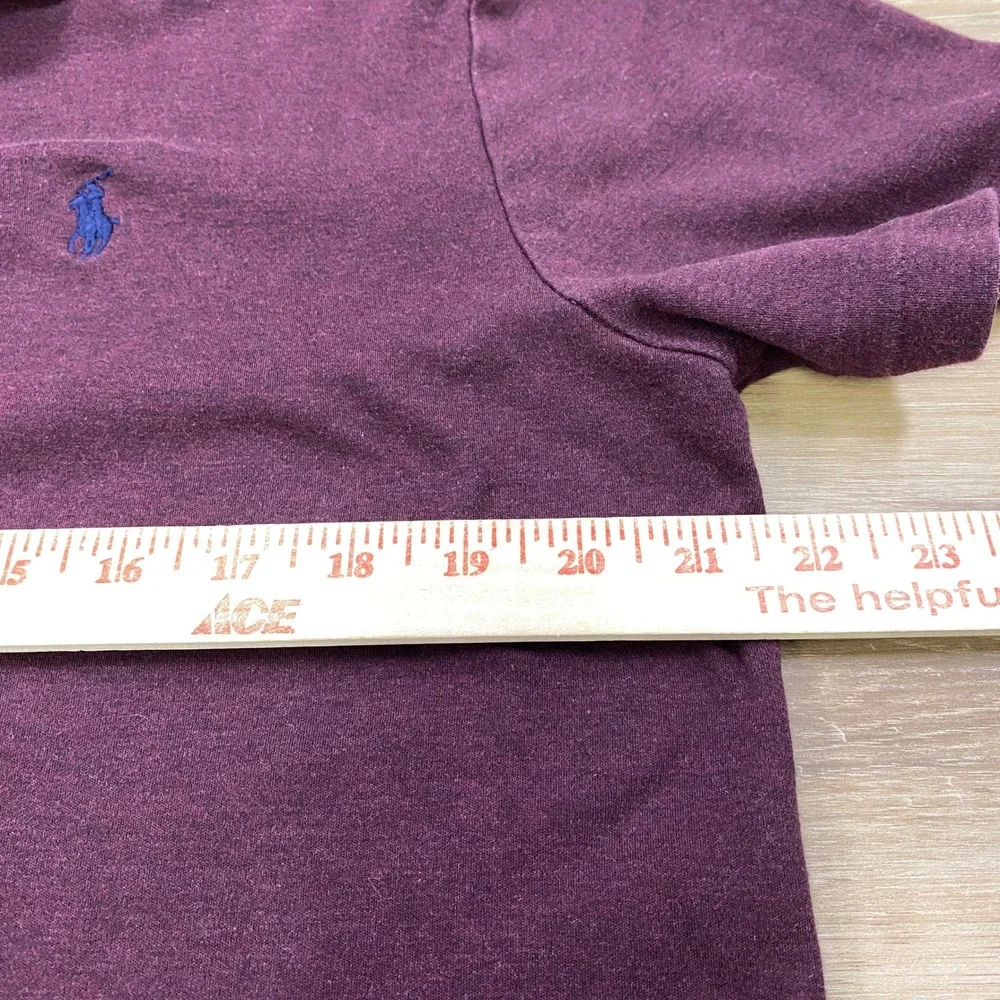 Polo Ralph Lauren Polo Men L Custom Slim Fit Cotton Classic Heritage Burgundy